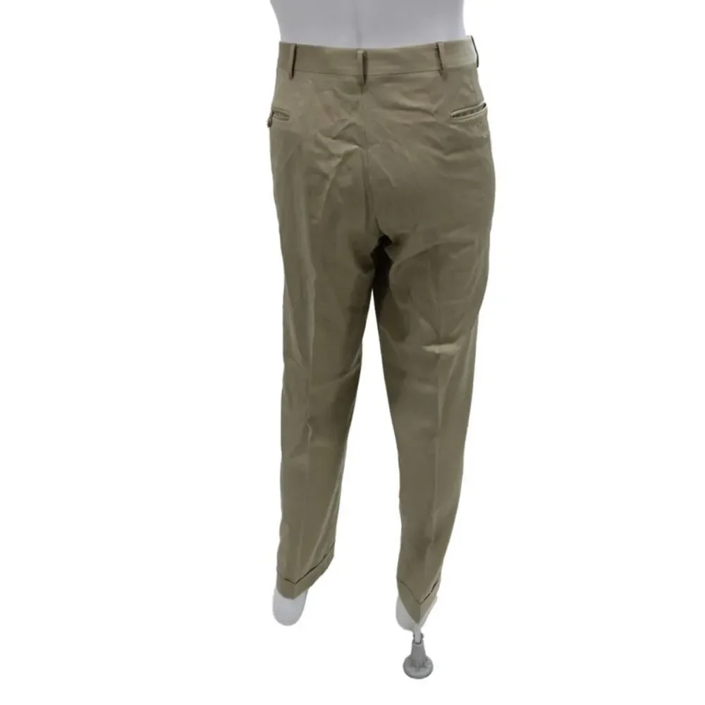 Polo Ralph Lauren Mens Dress Pants Beige 100% Virgin Wool Size 38
